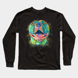 Colorful pitbull Long Sleeve T-Shirt